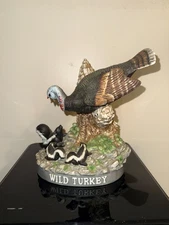 Austin Nichols Wild Turkey and Skunk Porcelain Decanter 1986 EMPTY 