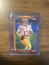 Topps 2025 Chrome Brock Purdy San Francisco 49ers #262 Parallel Football Card