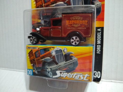 Matchbox Superfast Ford Model A, #30 matchbox Delivery Rust Red With Coll. Box - Picture 2 of 5