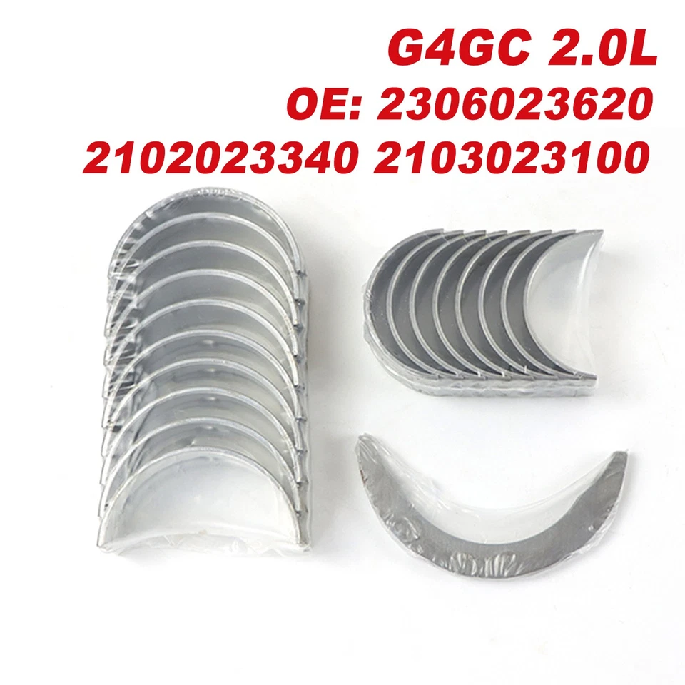 Cojinete principal y cojinete de varilla de conexión G4GC para Hyundai Elantra Kia Spectra 2,0 L Foto 2 de 4