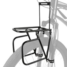 Bike Front Carrier Rack Bicycle Front Rack Metal Stable Bike Fork Mount Cargo