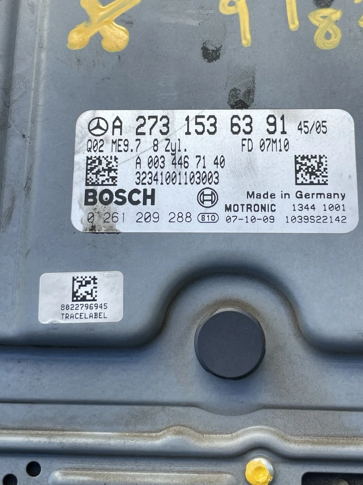 A 273 153 63 91 | 2008 梅赛德斯奔驰 GL450 发动机控制模块 ECM ECU 原始设备制造商 — 第 2/4 张图片