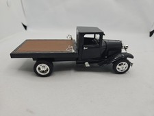 Ford Model A 1929 Diecast Flatbed Truck Black Brown Drw5