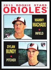 2013 Topps Heritage Chrome Refractors Manny Machado/Dylan Bundy 346/564