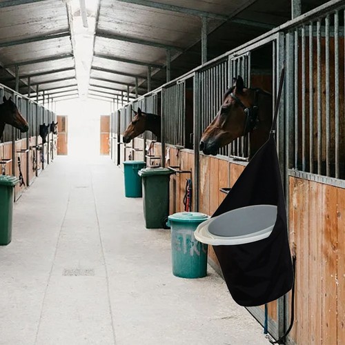 Praktischer Pferdefutterbeutelhalter geeignet für Reitveranstaltungen und Reise - Bild 3 von 9
