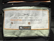 Sheex Pro Cotton Performance Sheets Queen Mint 
