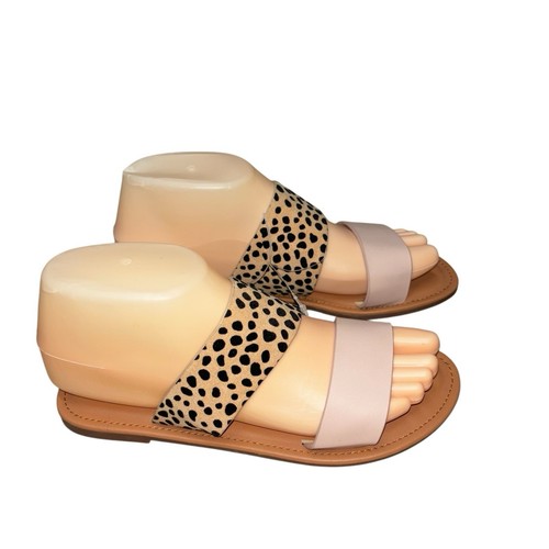 Sandali donna Top Moda taglia 6 ecopelle stampa animalier ballerine nuovi senza scatola - Foto 11 di 15