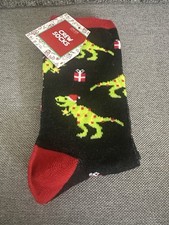 Dinosaur Socks Holiday Theme One Size