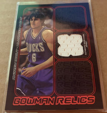 2006-07 Bowman Draft Picks & Stars Bowman Relics Jersey Andrew Bogut #BR-AB