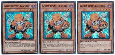 3x Junk Synchron - DEUTSCH - (AC11-DE001 - Limitierte Auflage - Super Rare) - VLP - Yugioh