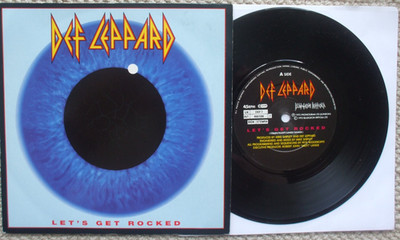 Def Leppard - Let's Get Rocked / Only After Dark - EX- UK 45 + PS