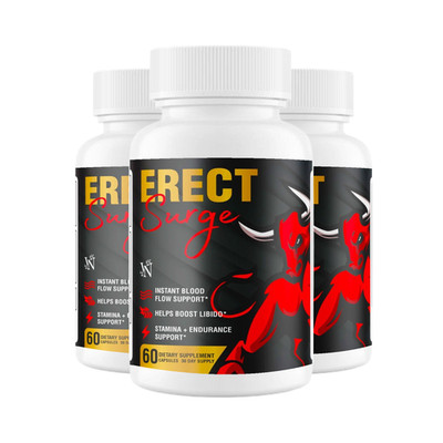 3-Pack Erect Surge - ErectSurge Male Performance Support - 180 Caps