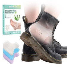 Silicone Heel Protectors for Shoes - 4 Pcs Gel Heel Cups with Aloe Vera Extra...