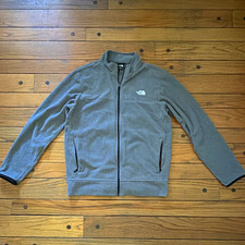 The North Face Mens Gray Full Zip Fleece Stan...