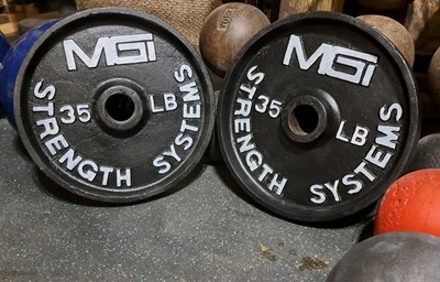 MGI Strength System 35 Pound Weight Plates.