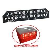 Evok LED RüCklicht FüR Vespa 50 Special 12V Sport Rot - MF9766