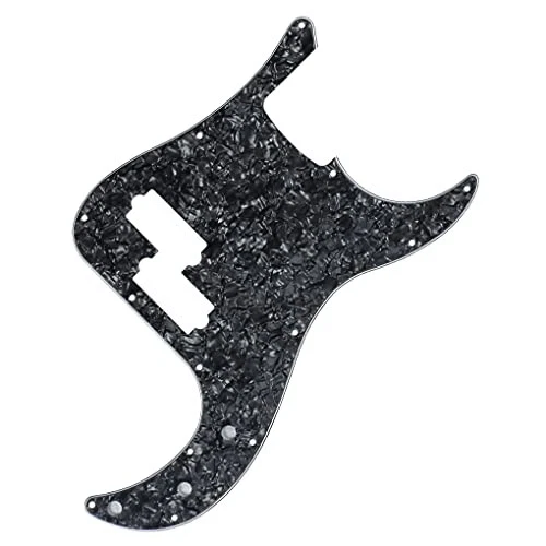 P Bass Pickguard Guitar Scratch Plate Pick Guard for 4 String 4Ply Black Pearl - Picture 3 of 7