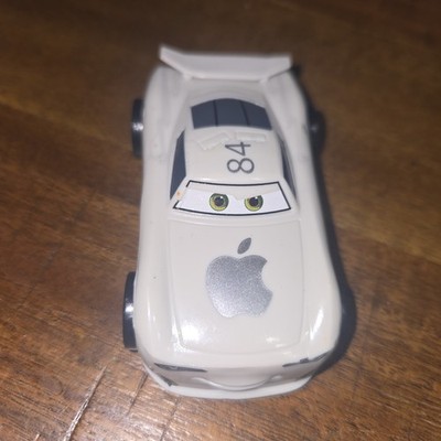 Rare Disney Store Cars PVC White Apple Car #84 Mac iCar JP Drive