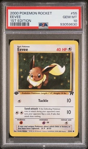 PSA 10 Eevee 1st Edition #64 Pokemon Rocket 2000 WOTC