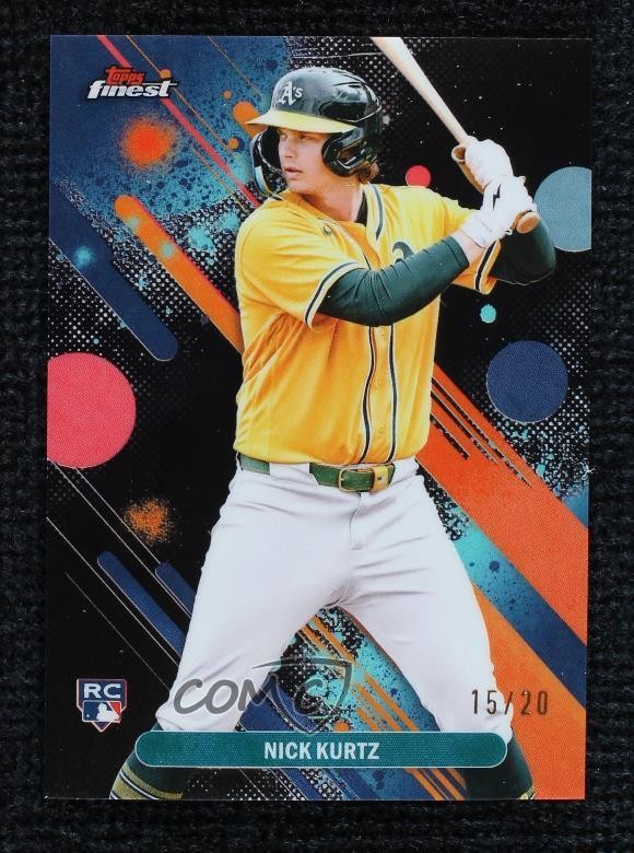 2025 Topps Finest Common Black Refractor 15/20 Nick Kurtz #10 tw0
