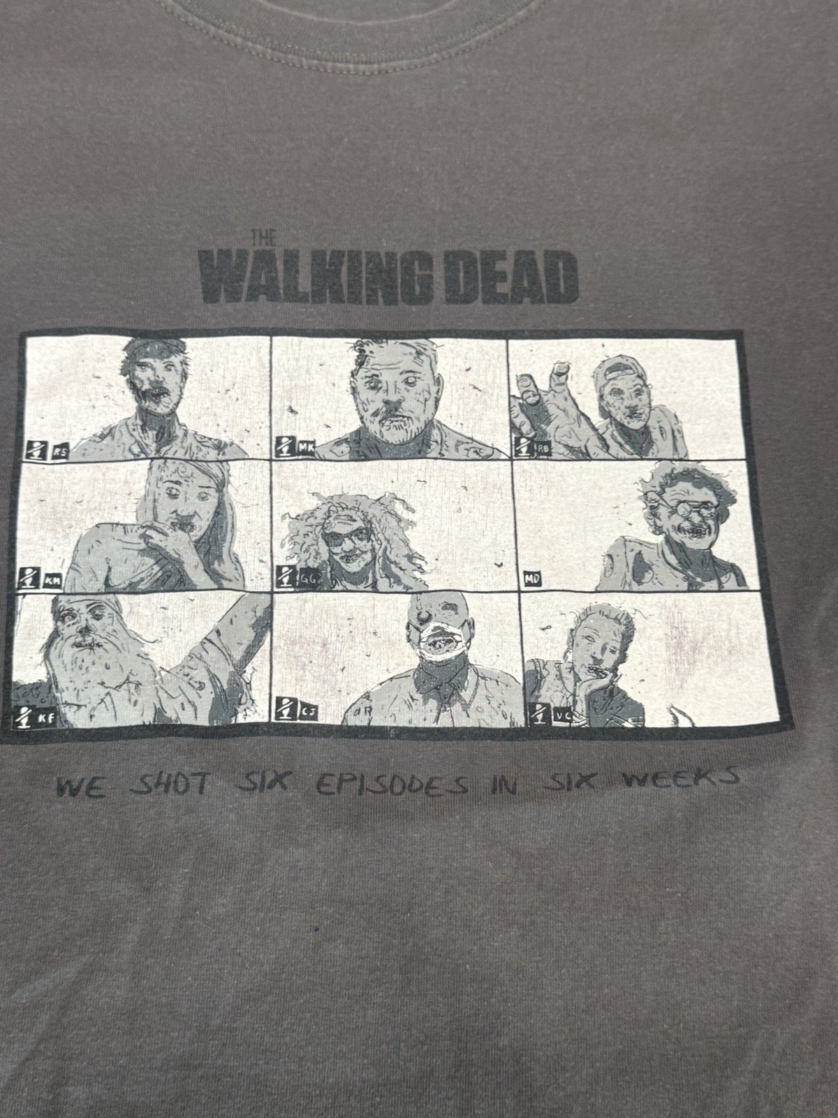 The Walking Dead Cast Crew Long Sleeve Shirt 2020 Season 10 10C Zoom Thrash Rare image 7