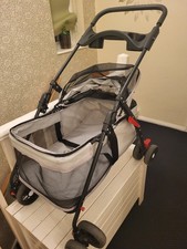 Pet Stroller Dog Foldable Travel Carriage with 4 Wheel for Small/Medium Dogs Cat