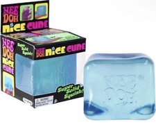 Nee Doh Nice Cube - Super Solid Squish  Blue - Same day shippig 