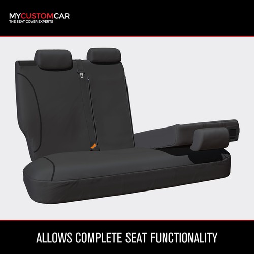 MG MG3 Hatch 2018-2024 Canvas Grey Custom REAR Seat Covers - Picture 6 of 12