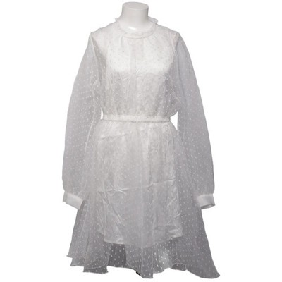 Custommade, Kleid, Größe: 40, Weiß, Elasthan/Polyester/Viskose, Gepunktet #aOj