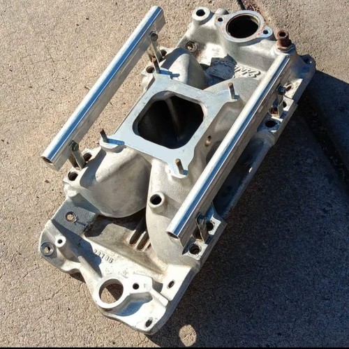 Edelbrock Intake Manifold Victor E EFI Aluminum USED Multi-Port SBC EA ...