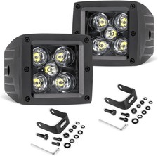 2pcs 3 Inch 100w Led Cubes Spot Beam Off Road Work Fog Lights For Truck Suv Atv
