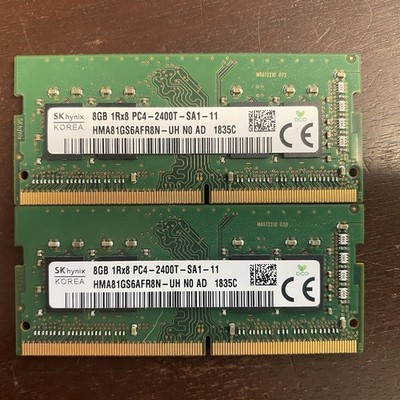 SK Hynix 8GB 1Rx8 PC4-2400T-SA1-11 Laptop Memory HMA81GS6AFR8N-UH 1835C