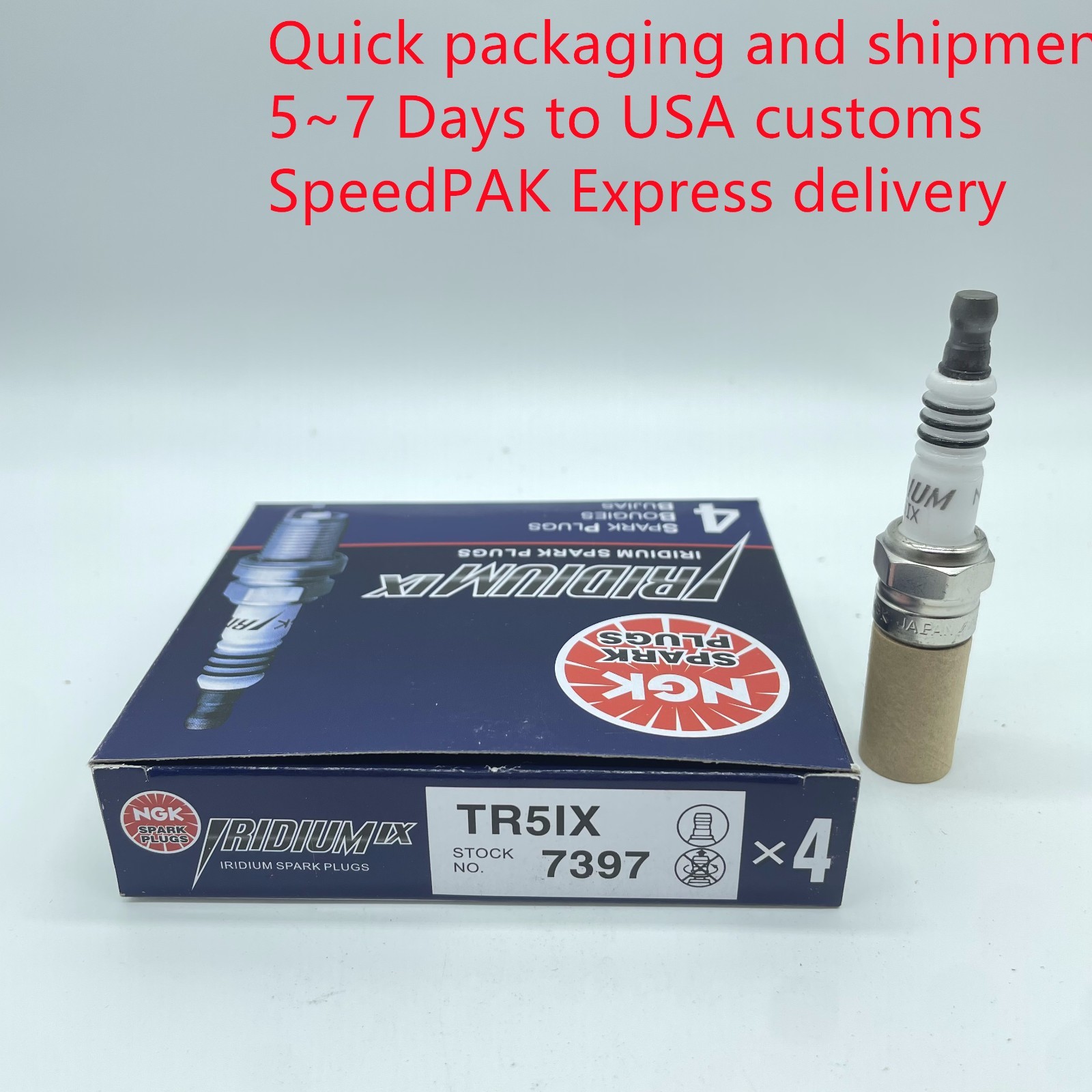 Set of 4 NGK 7397 Iridium IX Performance Spark Plugs TR5IX