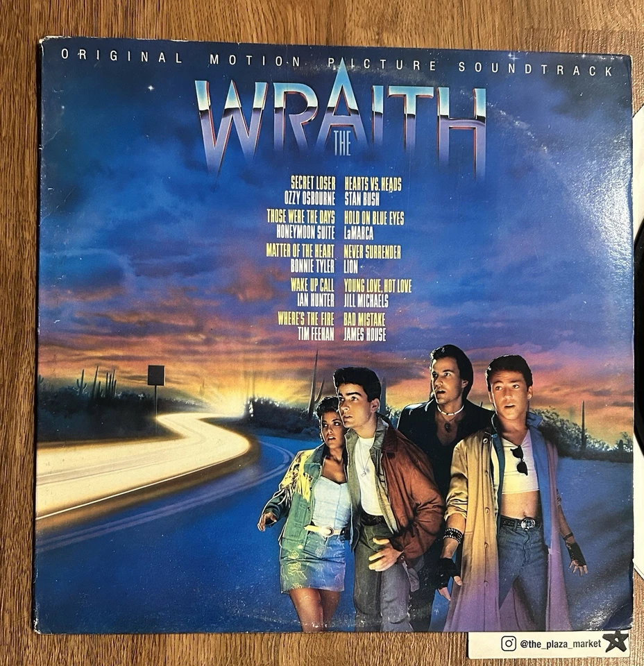 The Wraith movie Soundtrack vinyl LP record Rare! Promo stamp OOP Ozzy Osbourne - Image 2 of 4