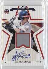2025 Panini Stars and Stripes Signature Materials Andrew Jimenez Auto 1h1