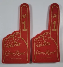 Crown Royal Foam Finger Sports Whiskey Collectible Promo Bar 