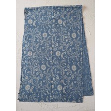 RRL Ralph Lauren Indigo Floral Scarf 158cm 48cm Cotton Fashion Accessory Bandana