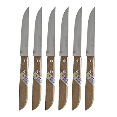 Thai Kitchen Steak Knives Stainless Steel Knives Kiwi 501 6 Pcs per Set