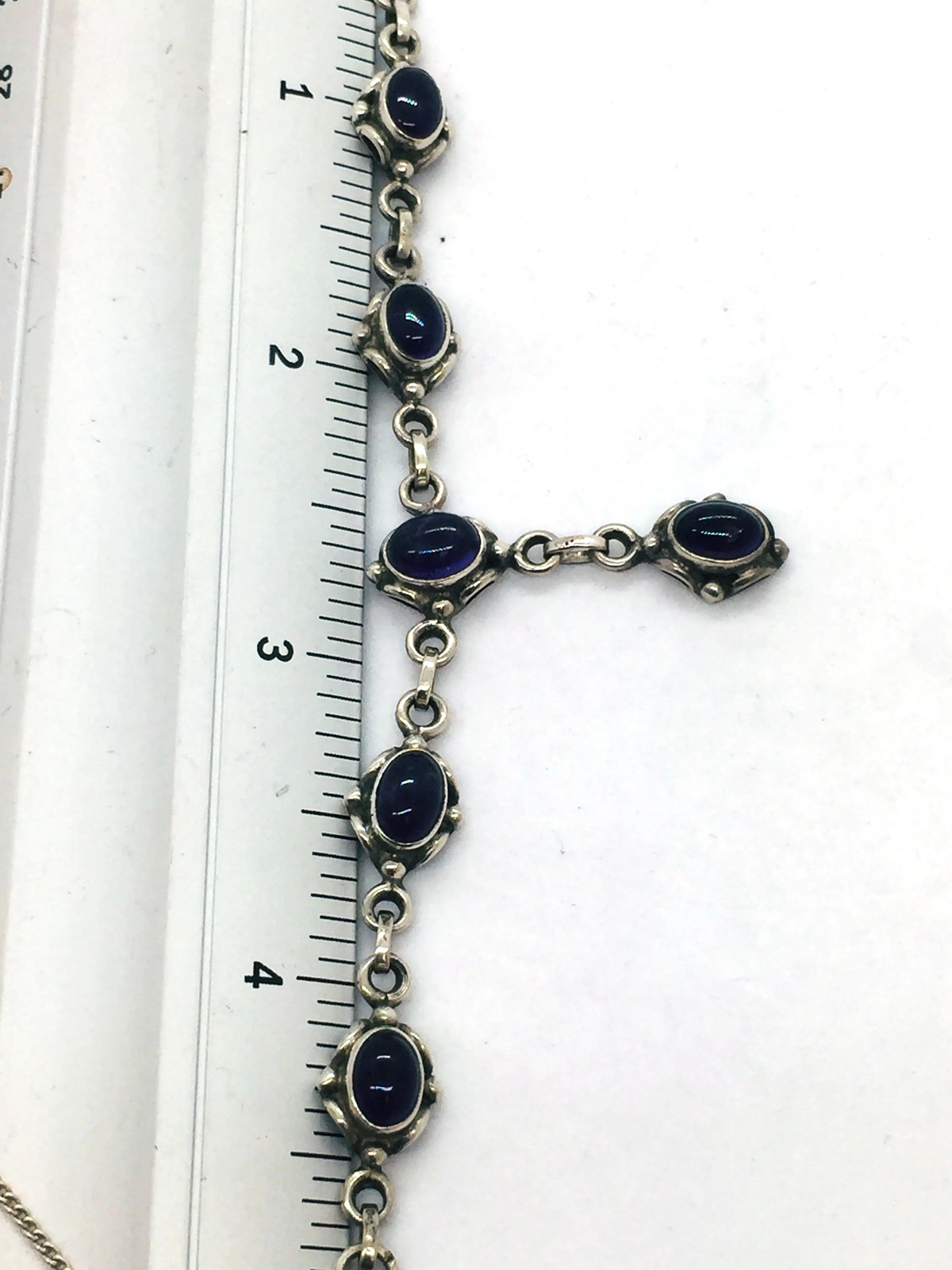 Solid 925 Sterling Silver Amethyst Necklace - image 3