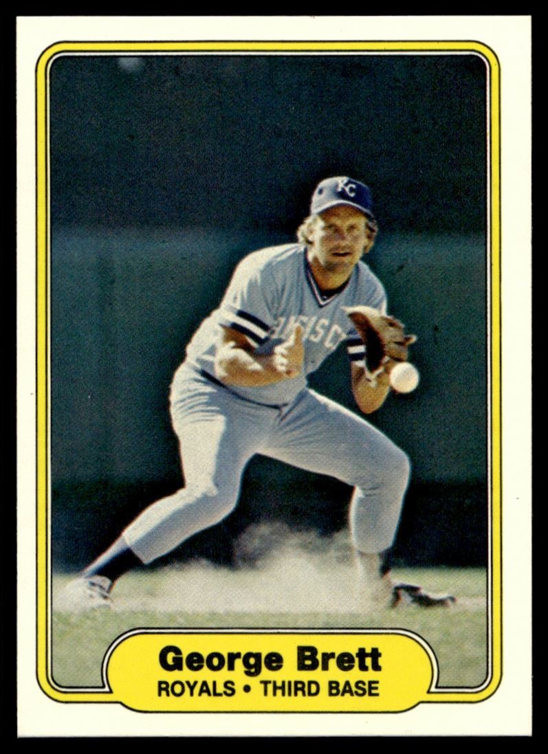 1982 Fleer George Brett Kansas City Royals #405 A62