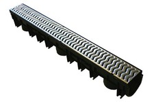  Heavy Duty A15 GALVANIZED Channel Drainage Grating 1 metre 1m Length