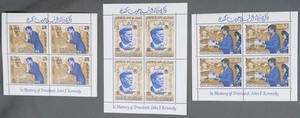 MayfairStamps Ras al Khaima John F Kennedy 3 Souvenir Sheet cca_01359