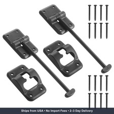 RV T-style Door Holder Catch 6 Black - 2 Pack