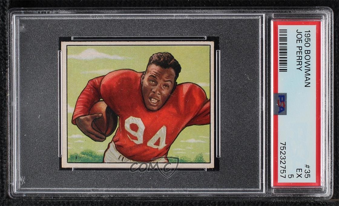 1950 Bowman Joe Perry #35 PSA 5 Rookie RC HOF 7t6