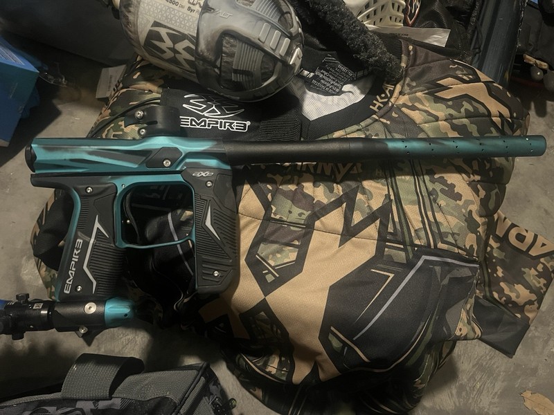 Empire Axe Paintball Marker Package w/ Virtue Spire IR Loader & Two Carbon Tanks