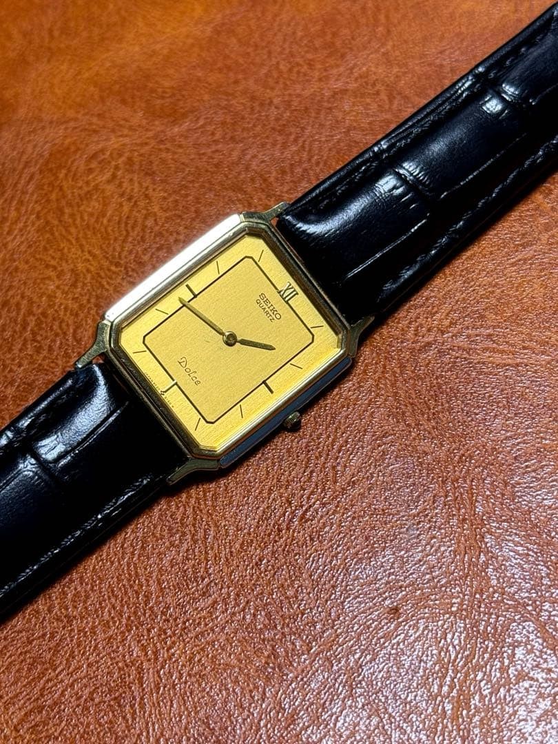 A185 SEIKO DOLCE Rectangular 80's - image 5