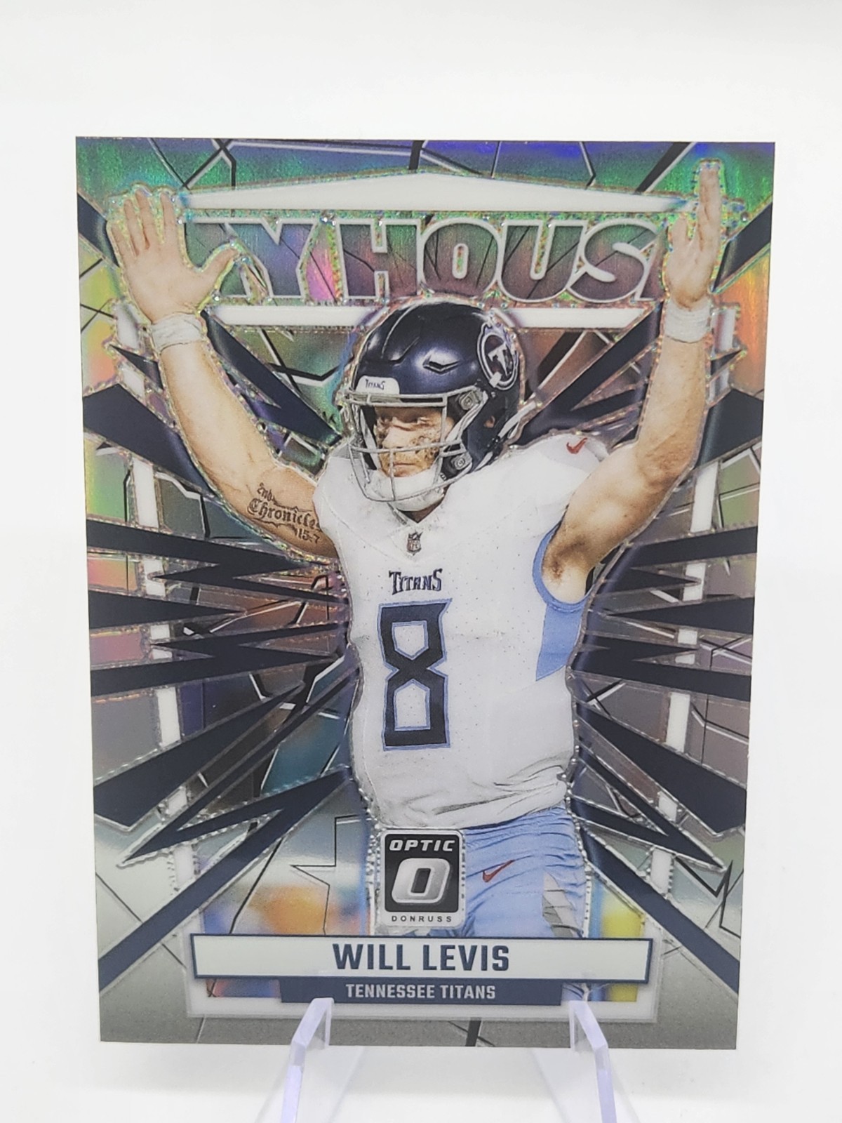 2023 Donruss Optic Will Levis My House Silver Holo Prizm RC Rookie
