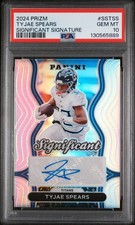 2024 Panini Prizm Significant Signatures Tyjae Spears #SSTSS PSA 10