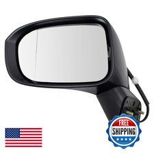 Trq Driver Side Mirror Assembly Power Textured Paint To Match Compatible