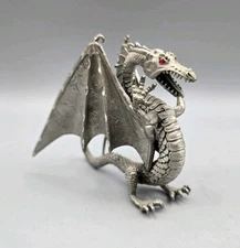 VINTAGE 1999 Rawcliffe Pewter Dragon - Fantasy Figurine